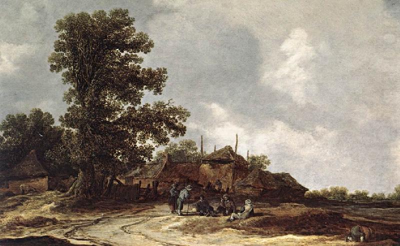 Farmyard with Haystack, Jan van Goyen